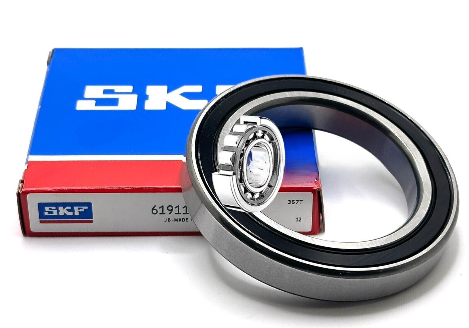 SKF 61911 2RS DEEP GROOVE BALL BEARING, RUBBER SEALED 55x80x13mm 6911-2RS