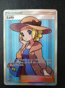Pokemon Lady Supporter Trainer Fullart SV86/SV94 Hidden Fates Shiny PSA 10 / 9