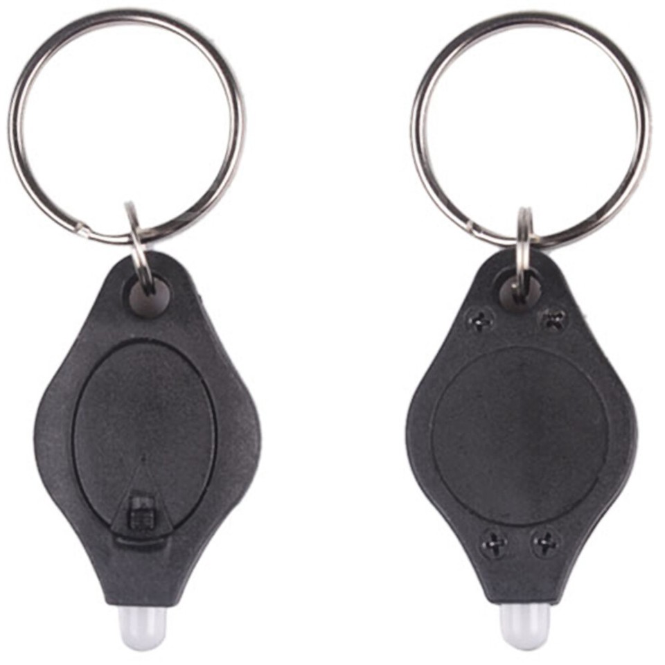 Mini LED Keychain Flashlight Key Ring Light Bright Torch Outdoor Hiking ...