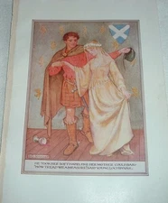 1919 NOW TREAD WE A MEASURE SAID YOUNG LOCHINVAR Color Print MD Spooner