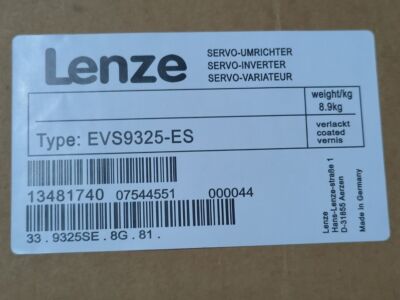EVS9325-ES 1PCS NEUER LENZE SERVO Antrieb EVS9325-ES