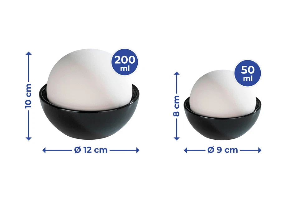 WENKO 2er Luft Raum Befeuchter 50ml 200ml Humidifier Raum Rondo Keramik WC - Bild 4 von 4