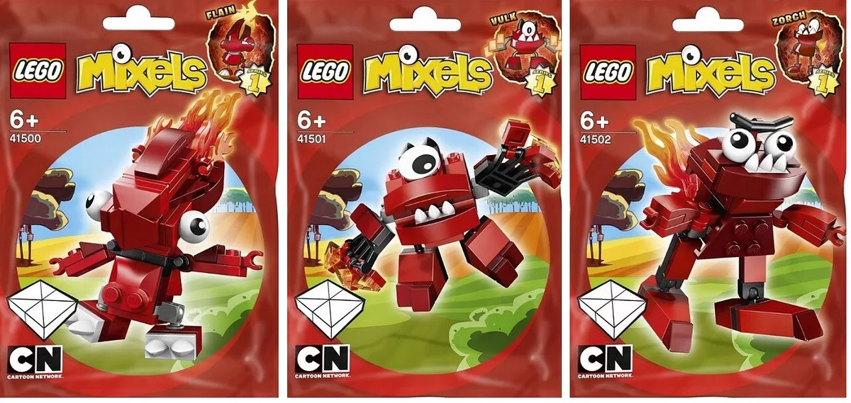 LEGO MIXELS SERIES 1 FLAIN 41500 41501 41502 CARTOON NETWORK NEW | eBay