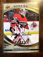 2023-24 UD MVP #227 GOLD SCRIPT ROOKIES JAXSON STAUBER MINT