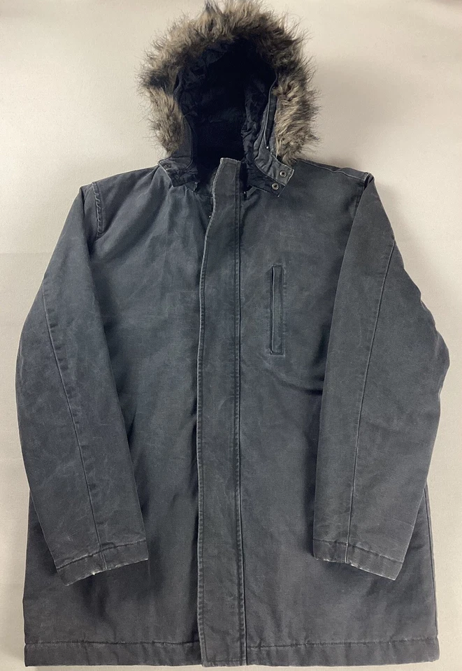 Canvas Parka Coat N38-Style Workwear Detachable Hood Size L - Image 3 of 4