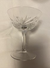 Vintage St. Louis Cristal champagne glasses set of 6