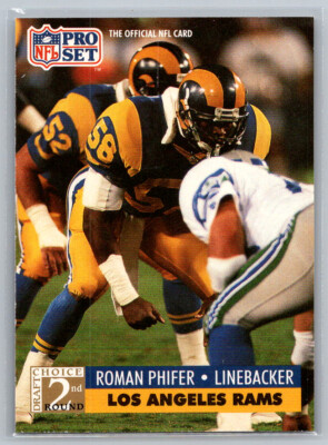 # 760 Roman Phifer Rookie Los Angeles Rams 1991 Pro Set DC 1991 2nd Round #31;