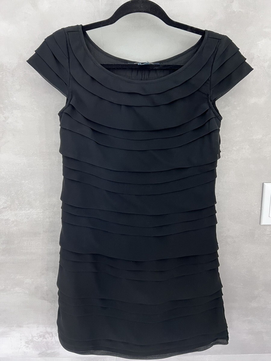 French Connection FCUK Ruffle Black Dress Size 2 Cocktail Office Party Fashion | eBay French Connection FCUK Ruffle Black Dress Size 2 Cocktail Office Party Fashion | eBay