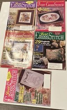 Vintage Lot of 5 Just Cross Stitch" Magazines 1995 Variety of Patterns