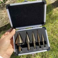 5Pcs HSS Cobalt Hole Large Metal Step Drill B...