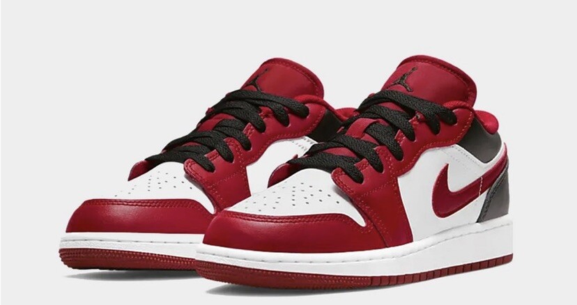 nike air jordan 1 low gym red black white