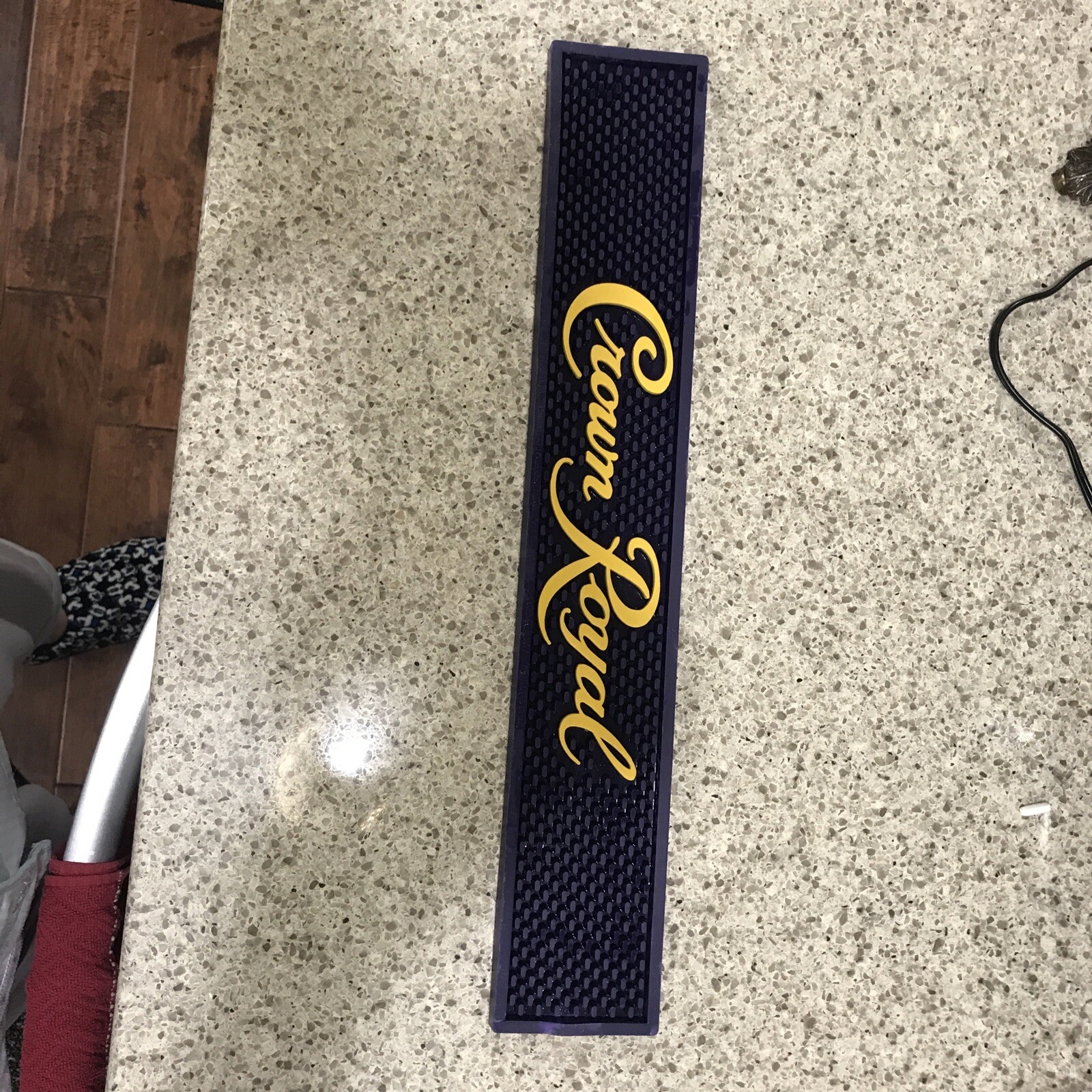 Crown Royal Purple Gold Whiskey Bar Rail Drip Mat eBay
