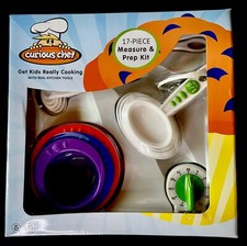 Curious Chef Kids Baking Set 17 Piece Measure  Prep Kit TCC50107 NEW