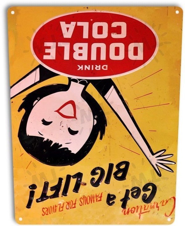 Double Cola Pop Cola Soda Store Ad Advertising Retro Wall Decor