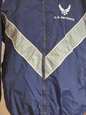 US Air Force Physical Training Hide Away Hooded Jacket AF PTU Sz