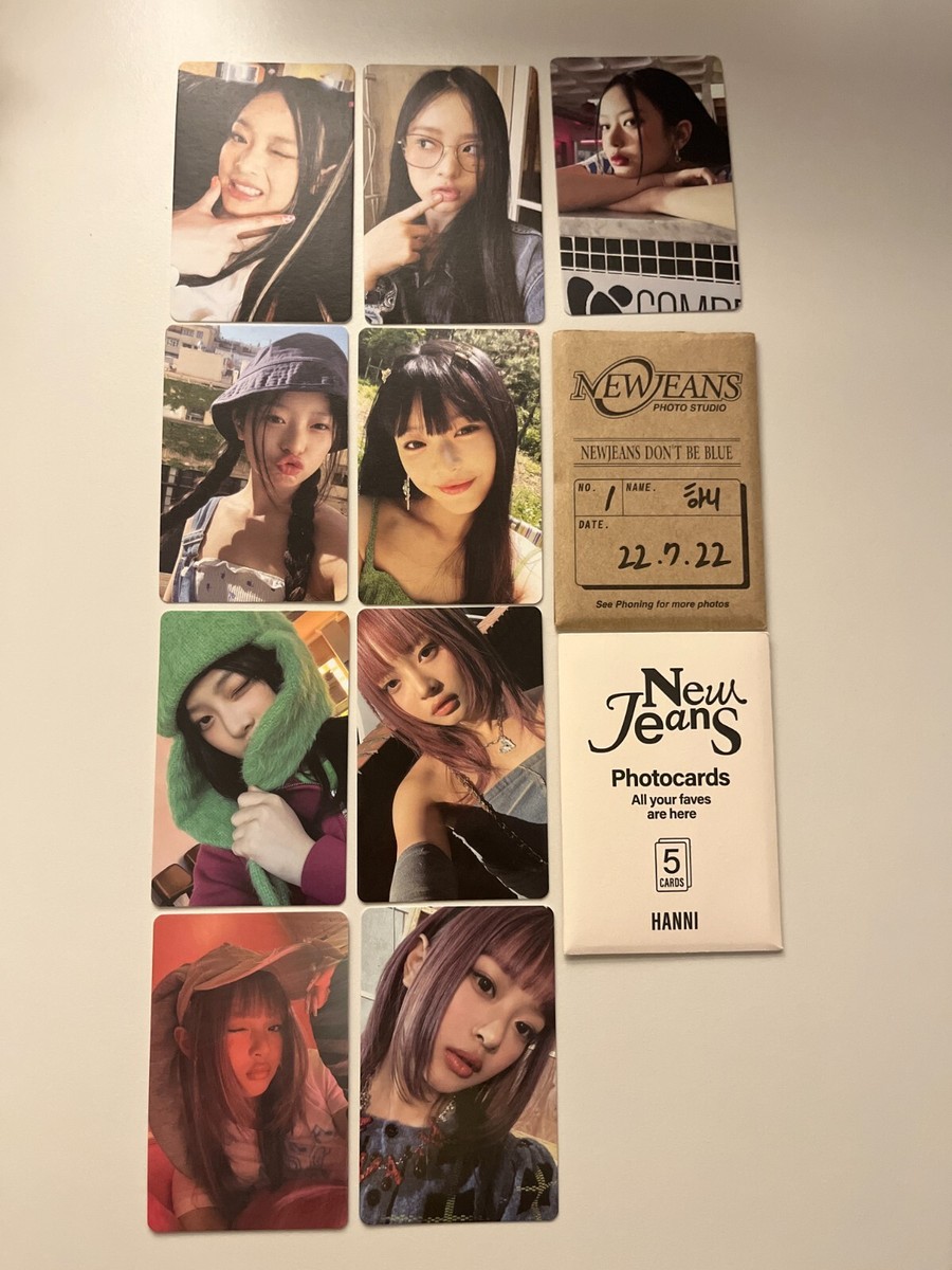 newjeans hanni トレカ 特典　まとめ ９枚 NEW JEANS HANNI 9 Photocard SET or Select Official [ATTENTION/OMG