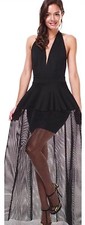 Symphony Red Carpet Black Dress See True Unique On Sale Size S M L