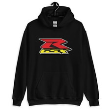 New SUZUKI GSX-R BLACK LOGO Hoodie S-5XL Sport Bike Hayabusa Motorcycle
