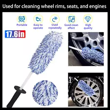 Car Wash Brush Detailing Kit 17.6 Inch Tool Rims Tire Seat Engine Cleaning Kit
