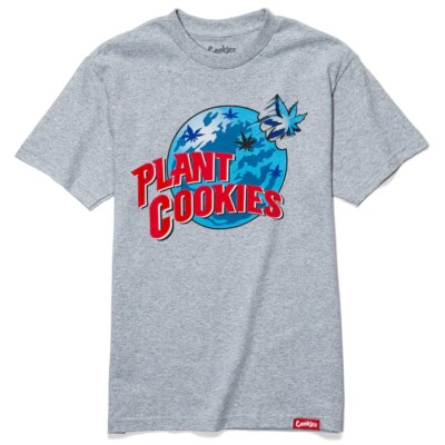 NWT Cookies SF Plant Cookies T Shirt Heather Grey | eBay