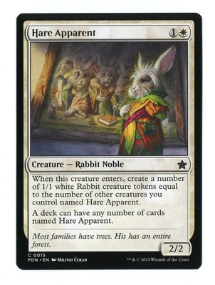 Hare Apparent 5x Foundations C 0015 MTG