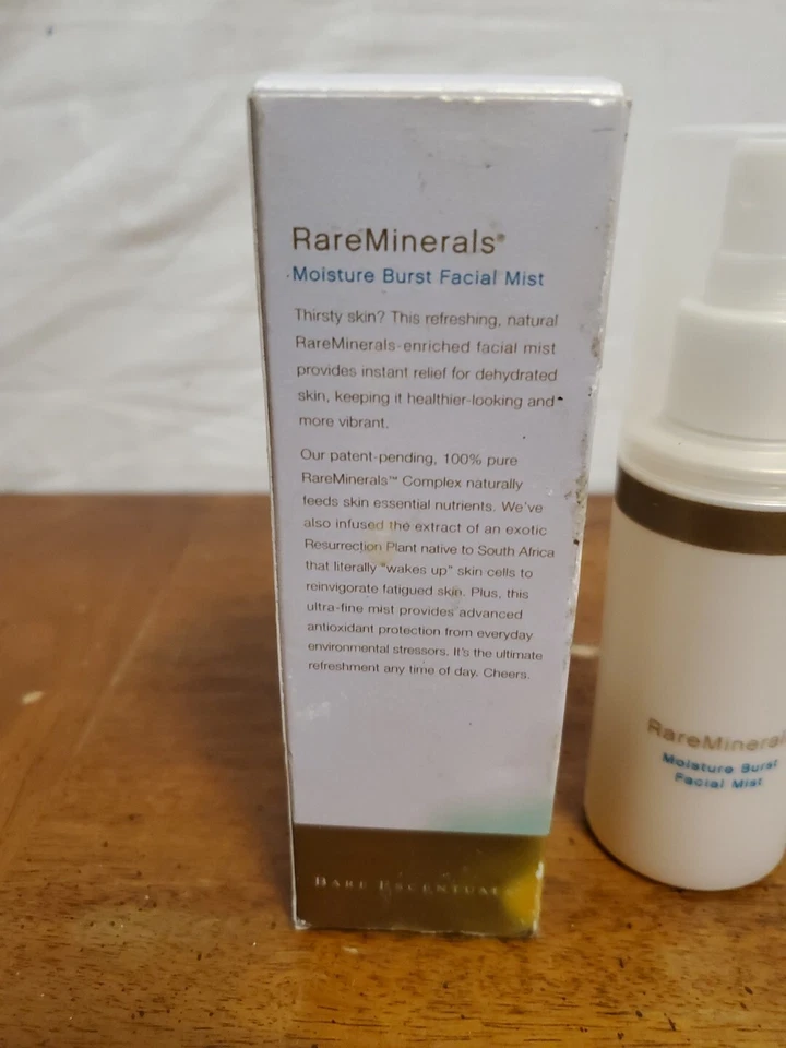 Rare Minerals Renew Facial Moisture Burst Facial Mist 3.4 Fl OZ NIB - Imagem 3 de 4