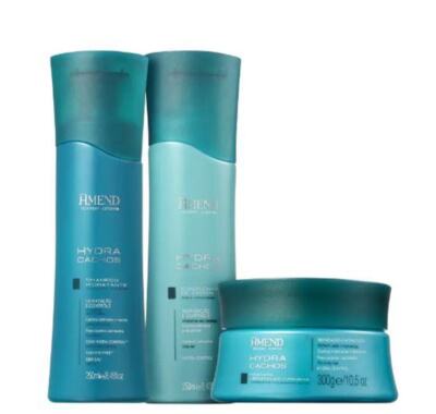 Hydra Curls Control Expertise Curly Wavy Hair Treatment Kit 3 Products - Amend