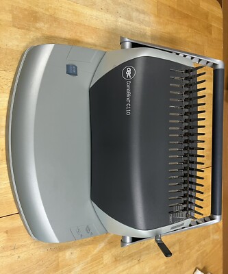 GBC CombBind C110 Binder  Punch Comb Machine Binding. With Accessories: $ drop