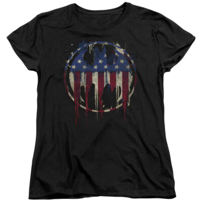 BATMAN BLEEDING SIGNAL Licensed Womens & Juniors Tee Shirt SM-2XL
