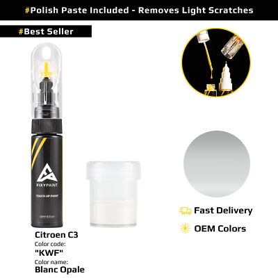 Touch up Paint for Citroen C3 Code: KWF Blanc Opale