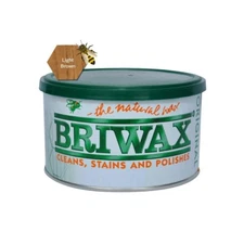 Briwax Light Brown Furniture Wax Polish Cleans, Stains & Polishes, 16 Oz.