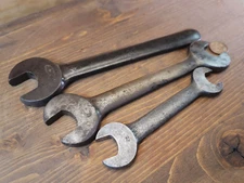 Vintage / Antique Trio of "J.H. Williams & Co. Forged in U.S.A. 1914-24 Wrenches