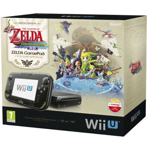 Nintendo Wii U Legend of Zelda 32GB Black Handheld System PAL  - Picture 1 of 1