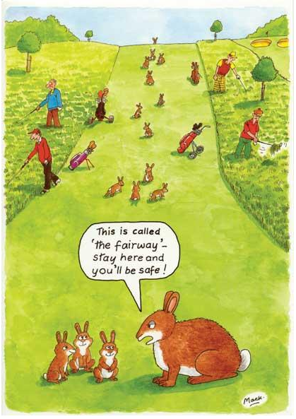 Birthday Card Funny Golf Golfing Golfer themed. This is called 'The Fairway'...