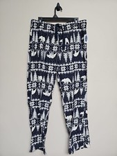 NWT OLD NAVY Women's Pajama Pants Elastic Waist Drawstring Cotton Pockets.Size L