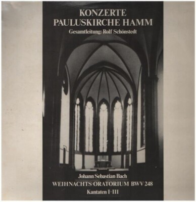 Rolf Schönstedt Konzerte Pauluskirche Hamm NEAR MINT Vinyl LP