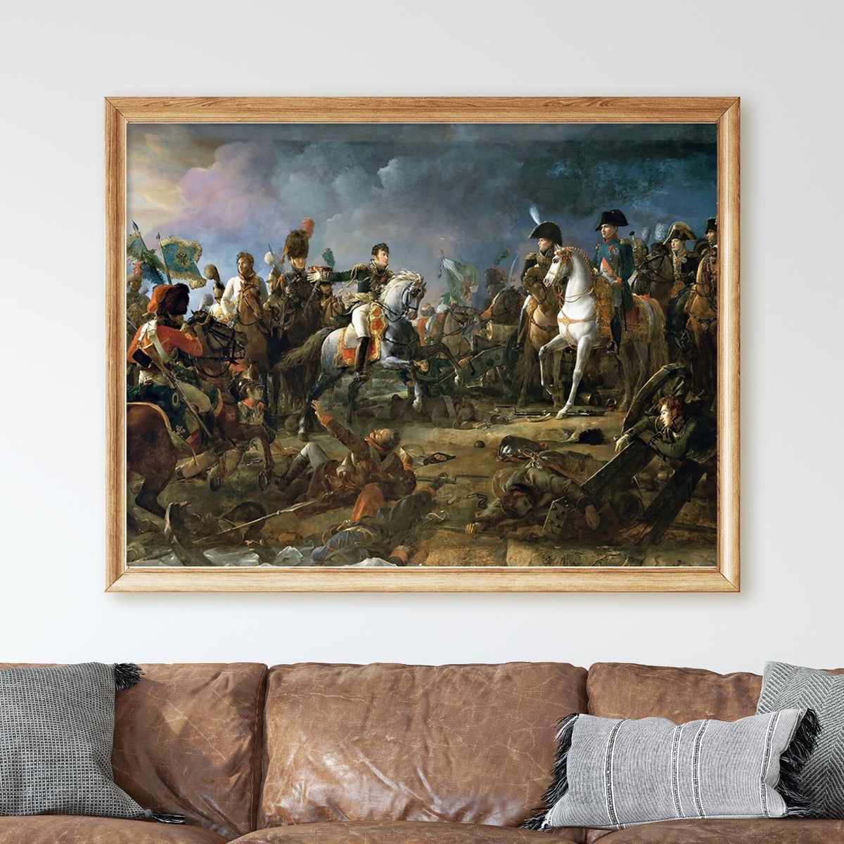 Napoleon Bonaparte, Battle of Austerlitz 1805 France 1800s Wall