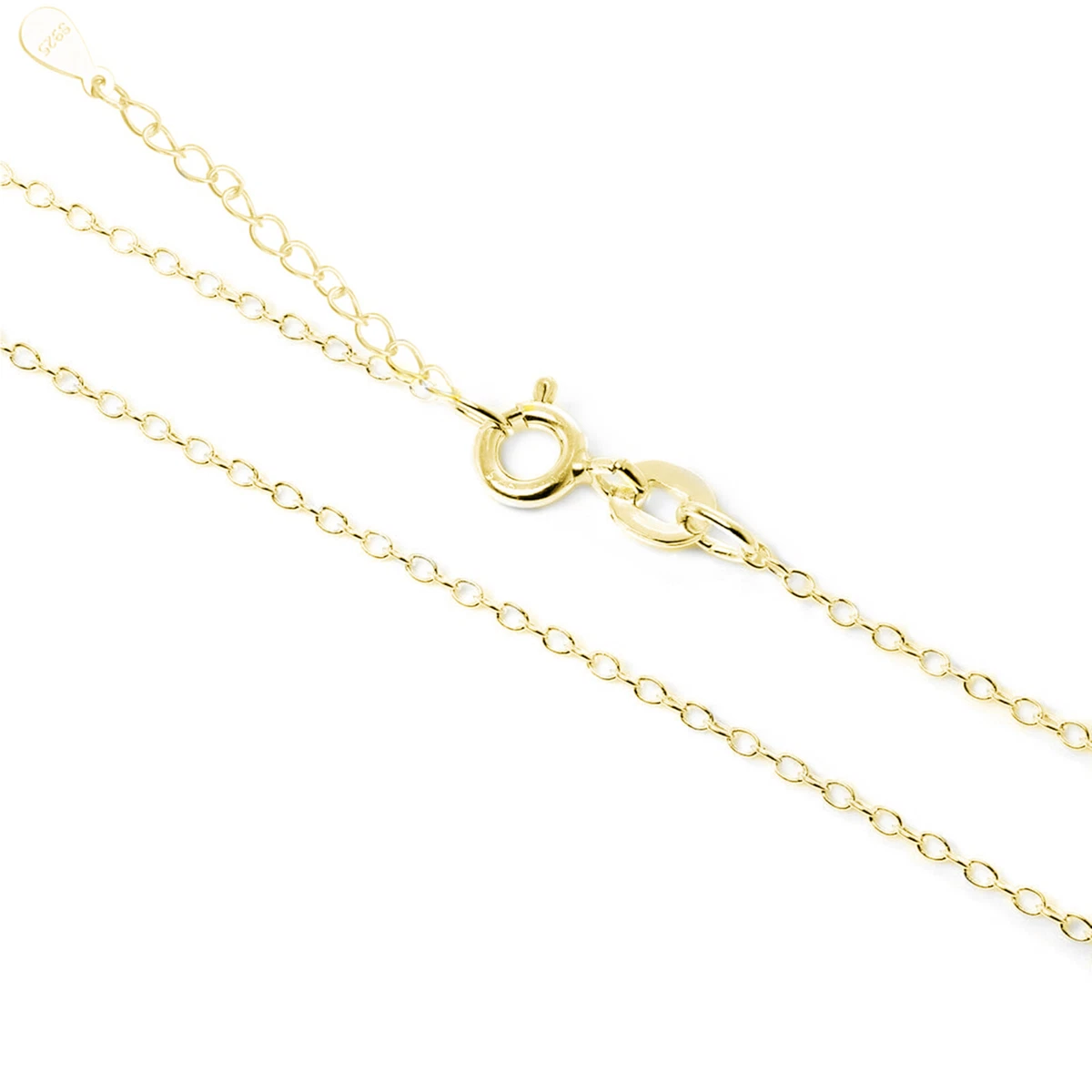 CARISSIMA Collana In Oro Giallo 9 Carati (375) – Catena Figaro Belcher Diamond Cut 2.5 Mm, Lunghezza 46 Cm