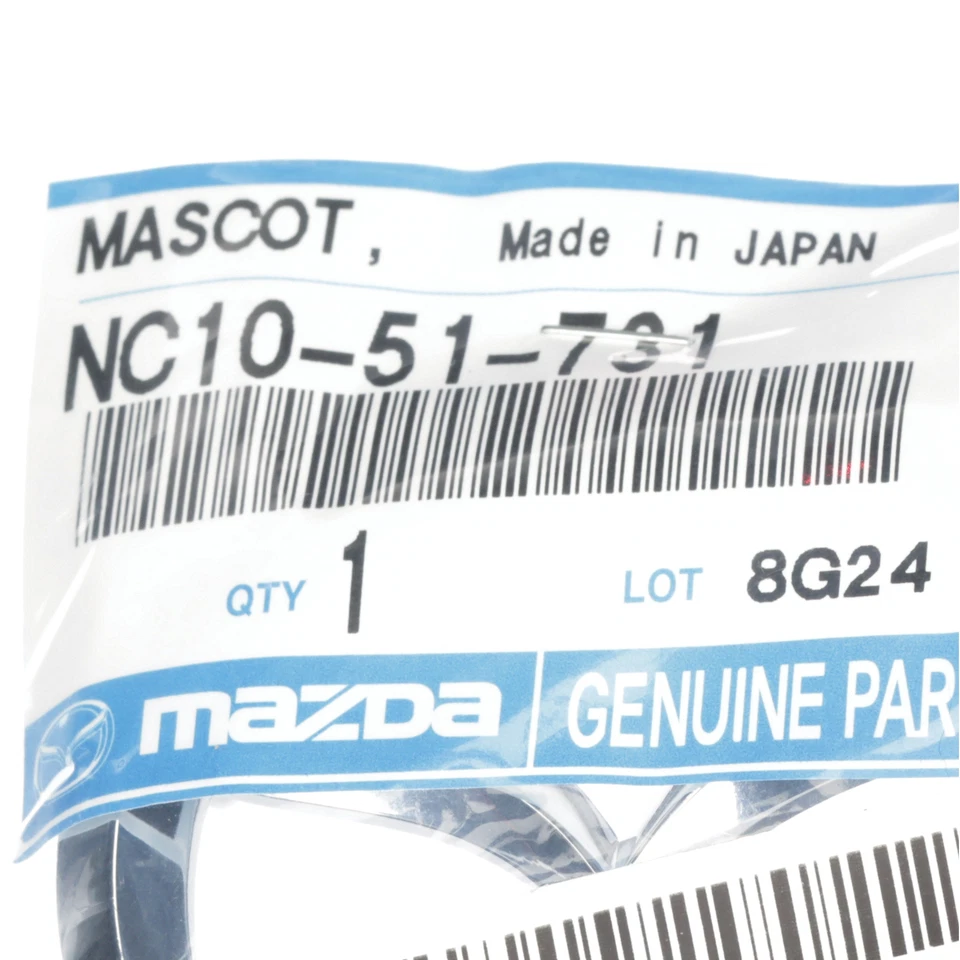 NOVO OE GENUÍNO Mazda 1999-2000 Miata para-choque dianteiro logotipo emblema cromado NC10-51-731 - Imagem 3 de 3