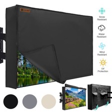 30-85" Outdoor TV Cover Waterproof Weatherproof Flat Screen Protector Enclosure