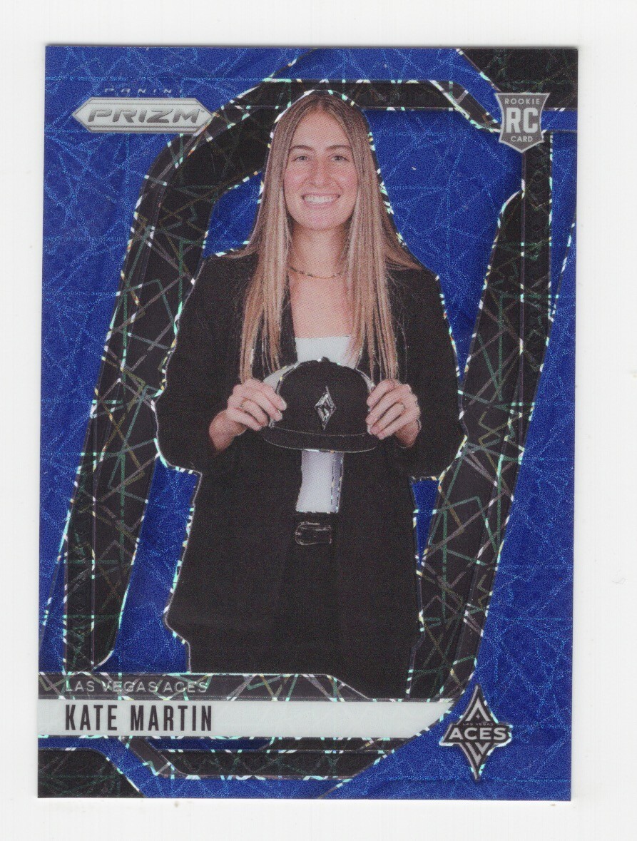 2024 PANINI WNBA PRIZM BASKETBALL BLUE VELOCITY PRIZM RC KATE MARTIN ACES #148
