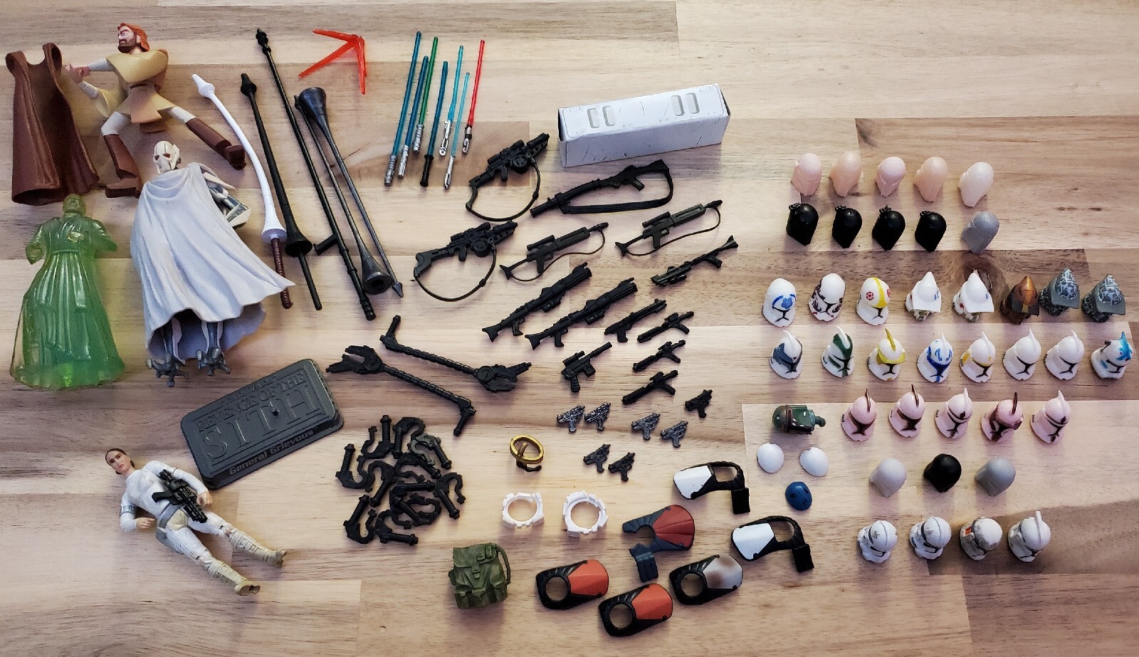 Hasbro Star Wars Figures Weapons Acessories Misc Lot 3.75 TCW TVC TLC