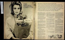 1963 Scott Paper Company Original Computer Vintage Print Ad 13387