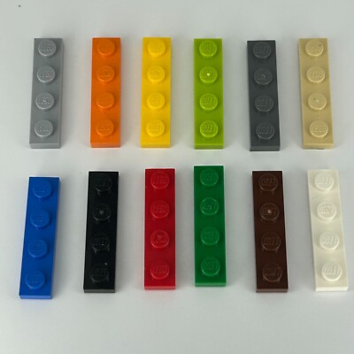 LEGO Parts 3710 (10pcs) Plate 1x4 Choose Color