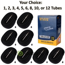 BULK 12x Heavy Duty Race 28 700x 18-23-25 60mm Presta Valve Bike Tire Inner Tube