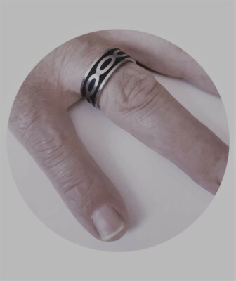 STYLISCHER BRANDNEUER INFINITY TITAN BANDRING