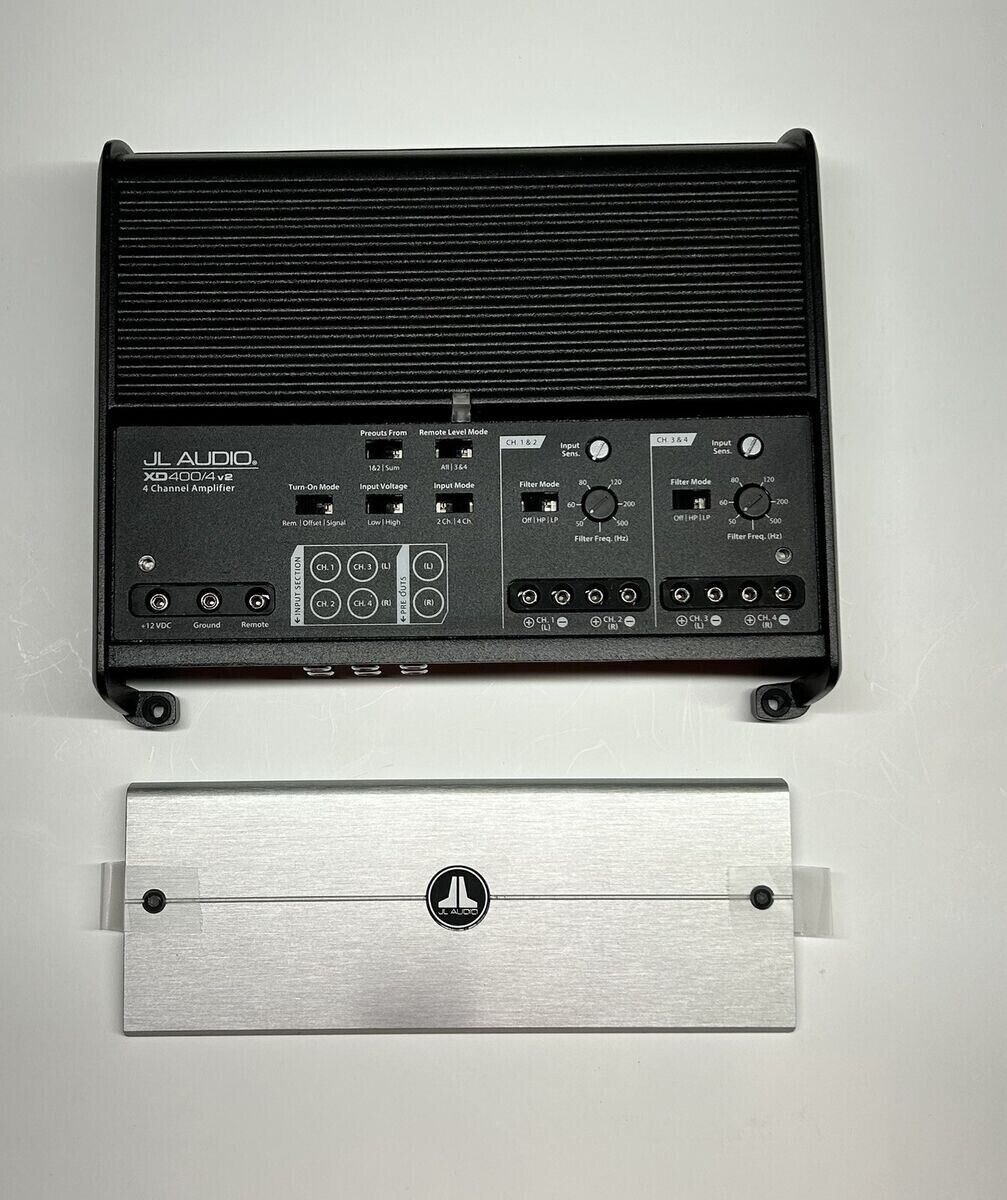 JL Audio XD400/4v2 4-Channel 400w Bridgeable Car Amplifier JL Audio XD400/4v2 4-Channel 400w Bridgeable Car Amplifier