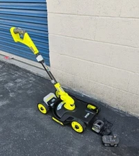 RYOBI P20160 18v Cordless Mower String Trimmer and Edger W/Battery and Charger