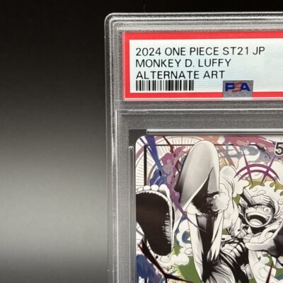 PSA 10 One Piece Card Monkey D. Luffy Nika ST21-001 Leader