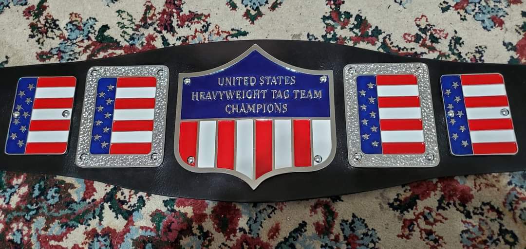 Nwa United States Heavyweight Tag Team Wrestling Championship Belt 4mm Zinc